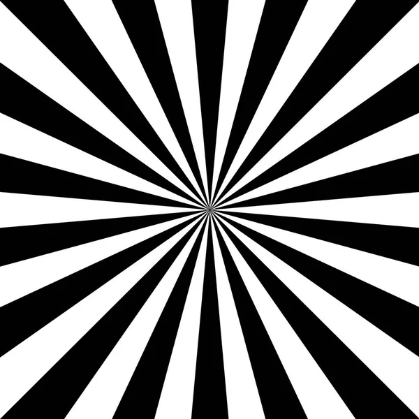 Rayos Sol Fondo Vectorial Con Color Blanco Negro — Vector de stock