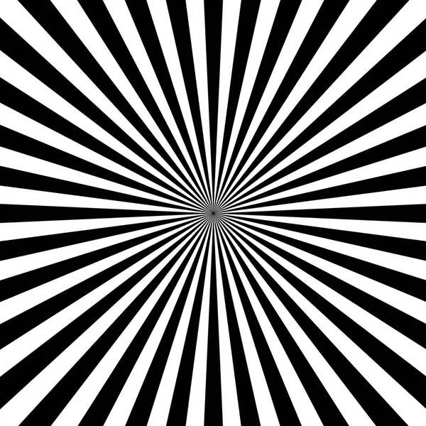 Rayos Sol Fondo Vectorial Con Color Blanco Negro — Vector de stock