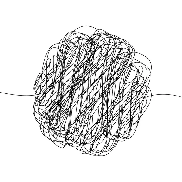 Abstraktní Čmáranice Chaos Doodle Vzor Ručně Kreslenou Čmáranici Skica — Stockový vektor