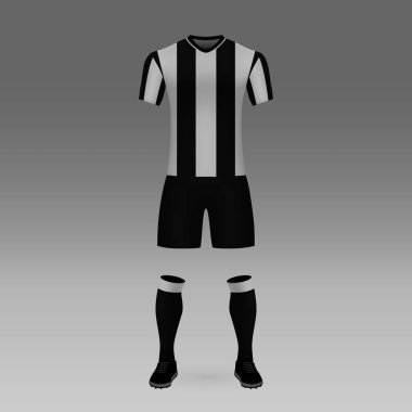 futbol takımı Paok, futbol forma gömlek şablonu. Vektör çizim