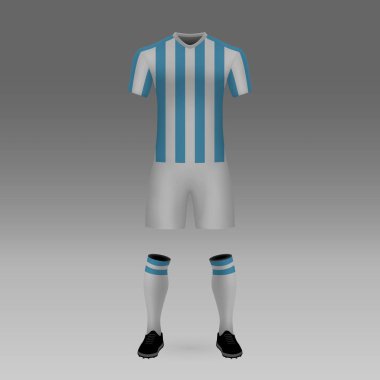 futbol takımı yarış, Avellaneda, gömlek şablonu futbol forma. Vektör çizim