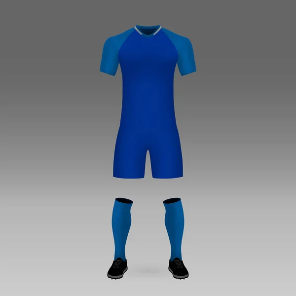 Kit Fútbol Hoffenheim Plantilla Camisa Para Camiseta Fútbol Ilustración Vectorial — Archivo Imágenes Vectoriales