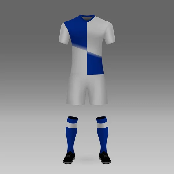 Kit Football Pachuca Modèle Chemise Pour Maillot Football Illustration Vectorielle — Image vectorielle