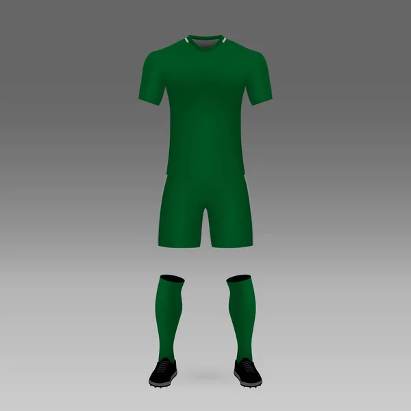 Kit Football Panathinaikos Modèle Chemise Pour Maillot Football Illustration Vectorielle — Image vectorielle