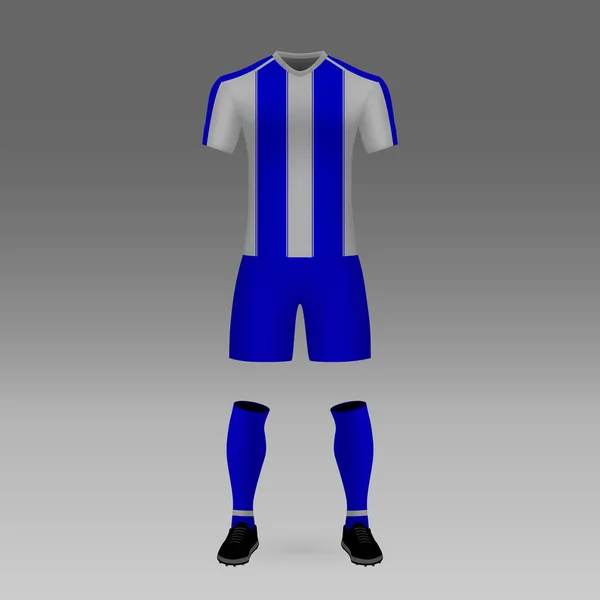 Futbol Takımı Porto Futbol Forma Gömlek Şablonu Vektör Çizim — Stok Vektör