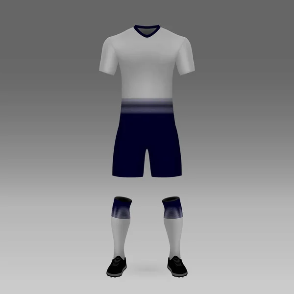 Kit Football Tottenham Modèle Chemise Pour Maillot Football Illustration Vectorielle — Image vectorielle