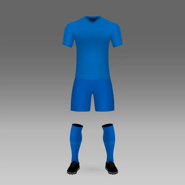 Futbol Takımı Zenit Futbol Forma Gömlek Şablonu Vektör Çizim — Stok Vektör