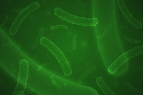 Микропробиотические Бактерии Биологический Фон — стоковый вектор