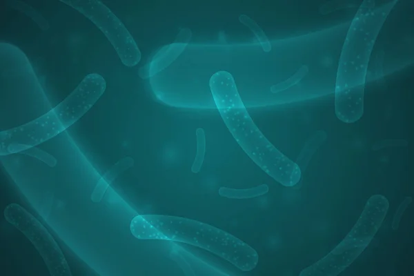 Микропробиотические Бактерии Биологический Фон — стоковый вектор