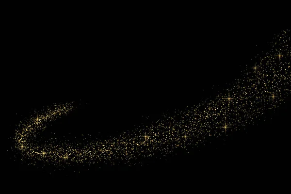 Χρυσού Λάμψη Ελαφριά Επίδραση Αστέρια Εκρήξεις Λάμψεις Που Απομονώνονται Μαγική — Διανυσματικό Αρχείο