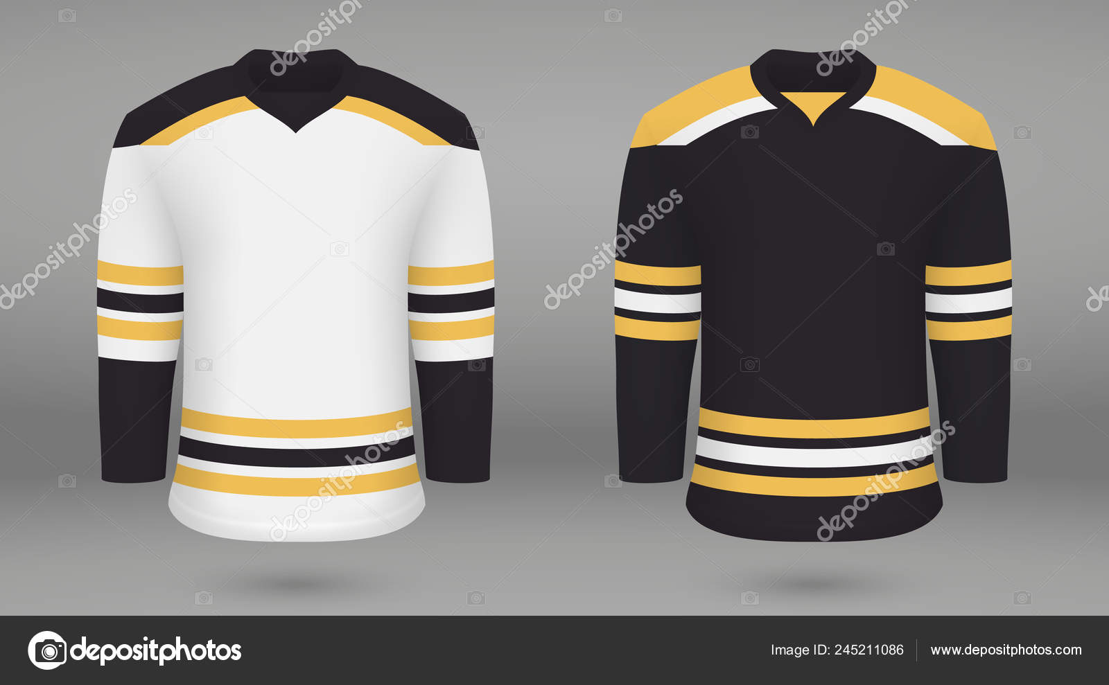 Shirt template forice hockey jersey Royalty Free Vector