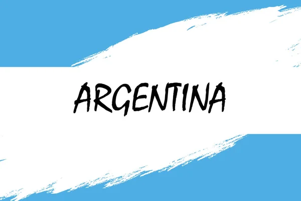 Pincel Fondo Con Bandera Estilo Grunge Argentina — Archivo Imágenes Vectoriales