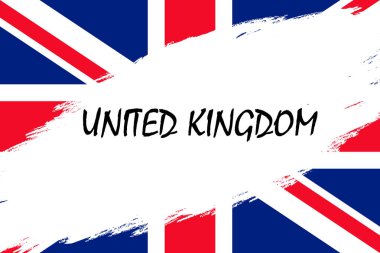Amerika Birleşik Devletleri bayrağı ile Grunge fırça konturu arka plan tarz