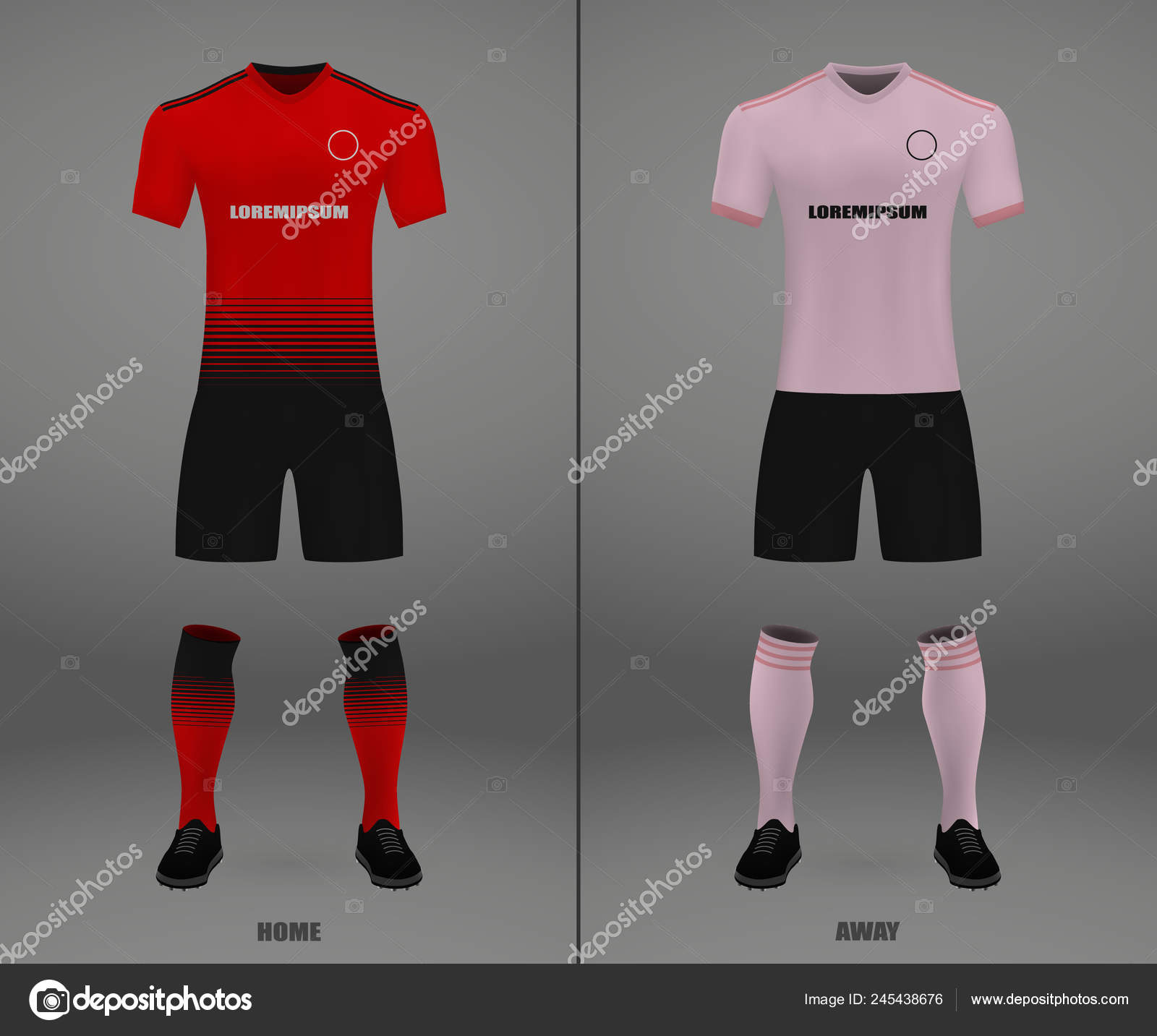 Football Kit Manchester United 2018 Shirt Template Soccer Jersey Vector Stock Vector C Grebeshkovmaxim Gmail Com 245438676