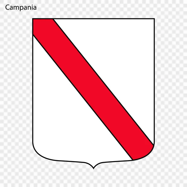 Emblema Campânia Província Itália Ilustração Vetorial — Vetor de Stock