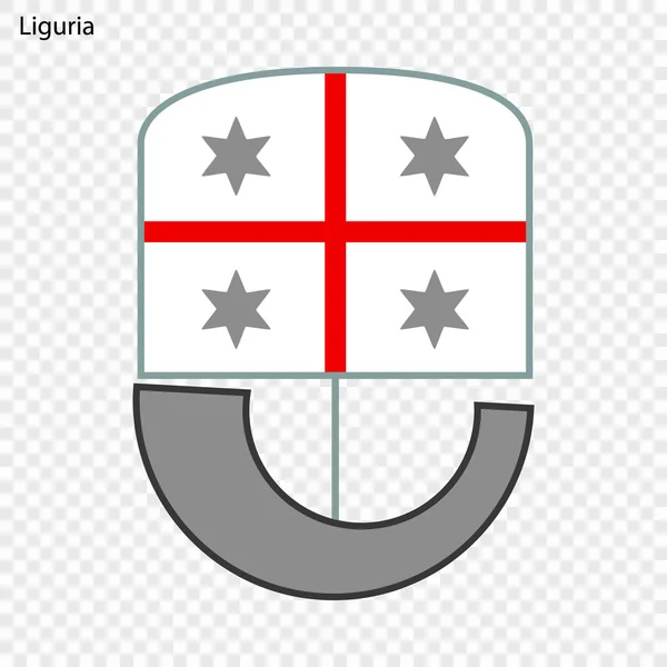 Emblema Liguria Provincia Italia Ilustración Vectorial — Archivo Imágenes Vectoriales