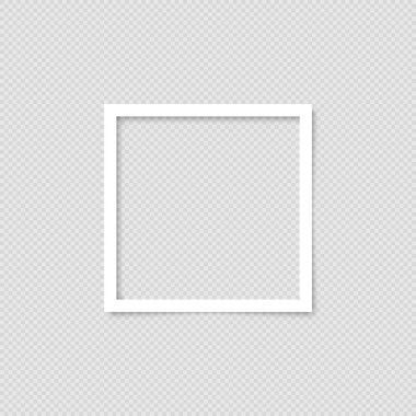 Boş fotoğraf çerçevelemek. Tasarım şablonu