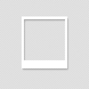 Boş fotoğraf çerçevelemek. Tasarım şablonu
