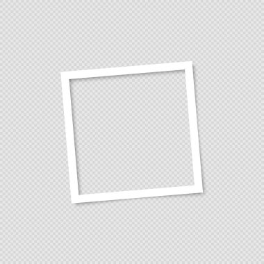 Boş fotoğraf çerçevelemek. Tasarım şablonu