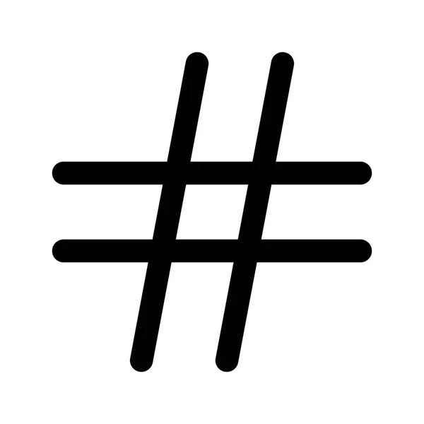 Hashtag signo icono — Vector de stock
