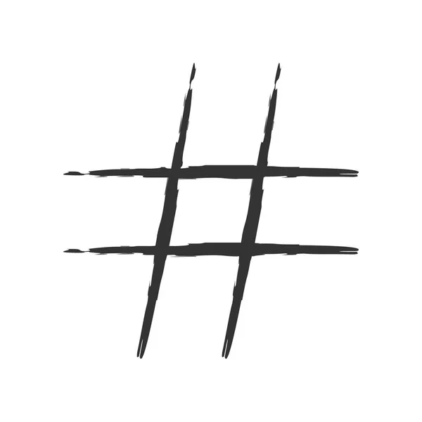 Hashtag sign icon — Stock Vector