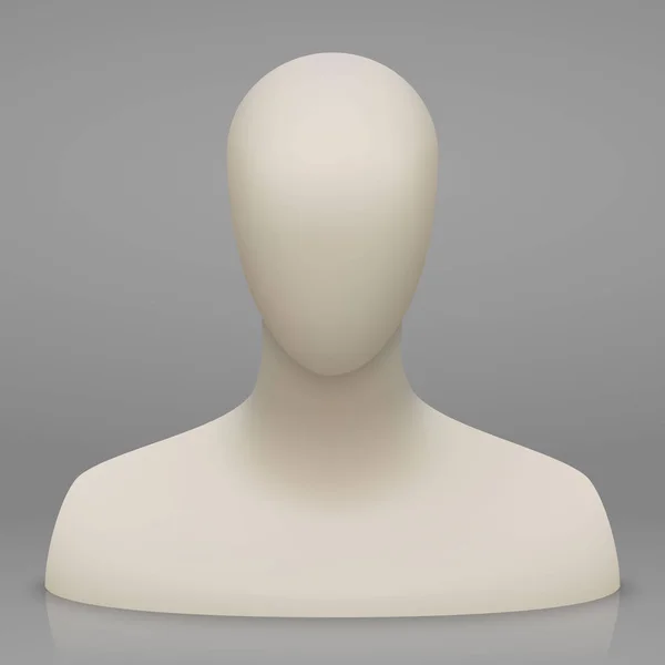 Buste mannequin et tête — Image vectorielle