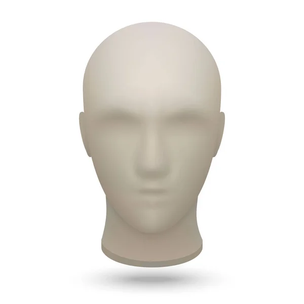 3D mannequin head — Stockvector
