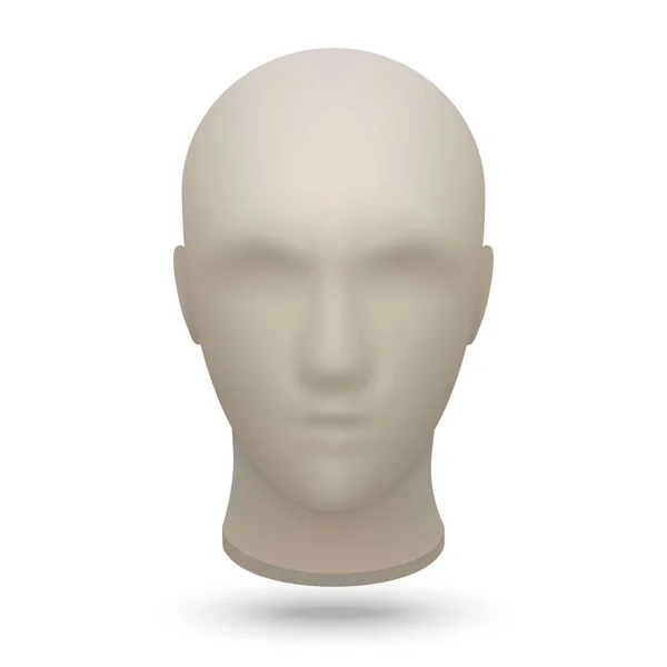 Tête de mannequin 3d — Image vectorielle