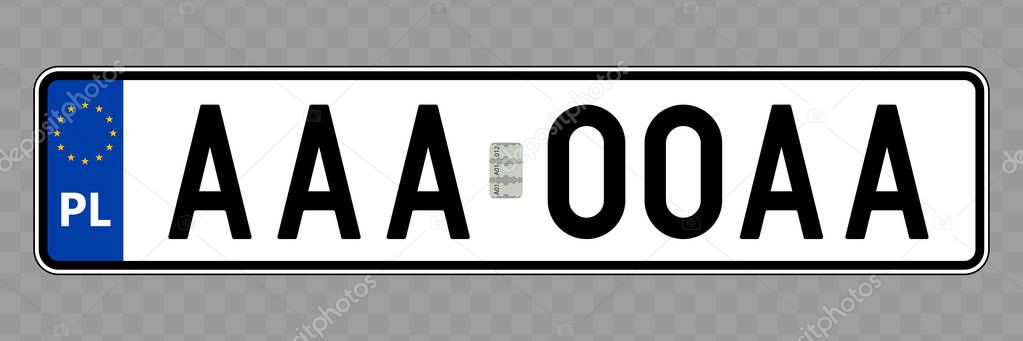 Vehicle number plate