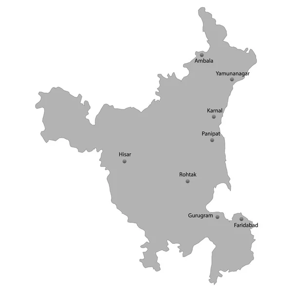 Висока якість карту штат Індії — стоковий вектор