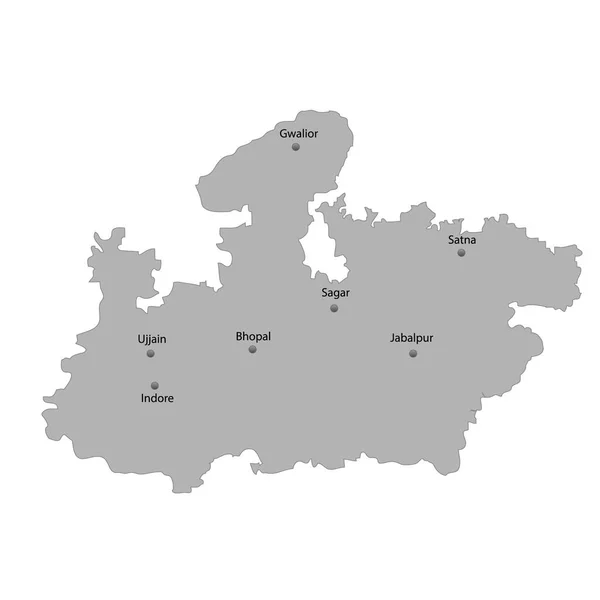 Mapa de alta qualidade estado da Índia —  Vetores de Stock