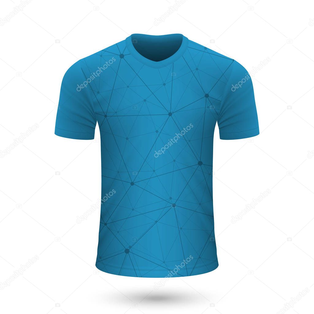 Soccer shirt design, jersey template for football kit. Vector illustration