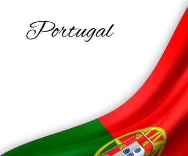 Beyaz arkaplanda bayrak sallama.