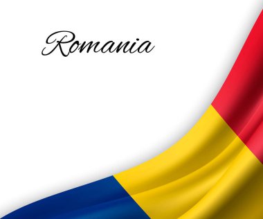 Beyaz arkaplanda bayrak sallama.