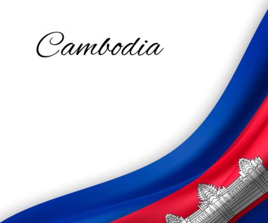 Beyaz arkaplanda bayrak sallama.