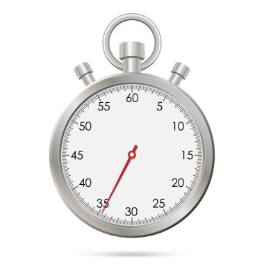 Gümüş gerçekçi kronometre