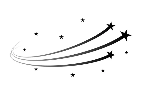 Sentiero stellare o cometa — Vettoriale Stock