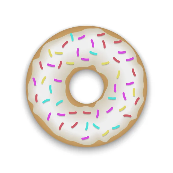 Donut realista aislado — Vector de stock