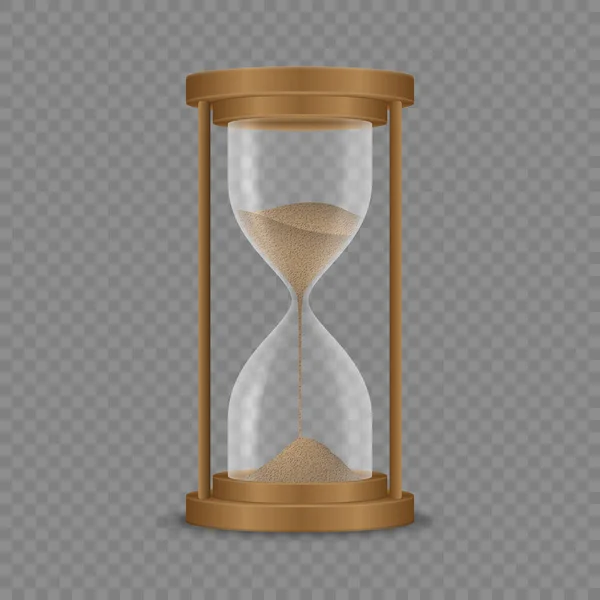 Reloj de arena reloj de arena — Vector de stock