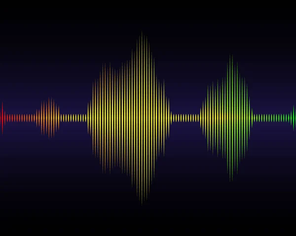 Muziek geluidsgolven — Stockvector