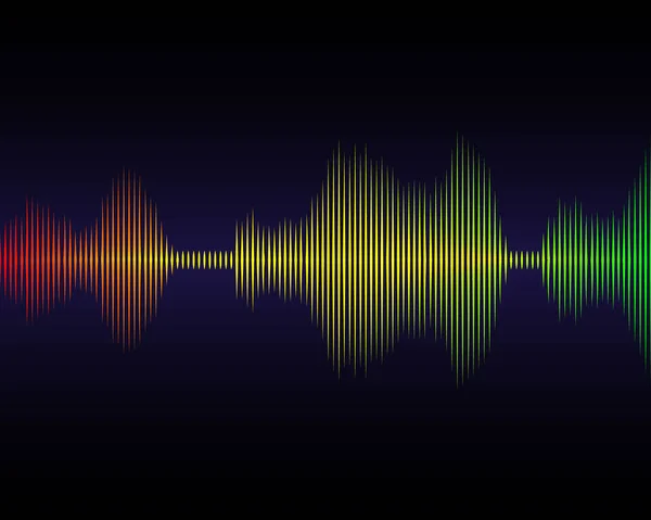 Music sound waves — Stock Vector