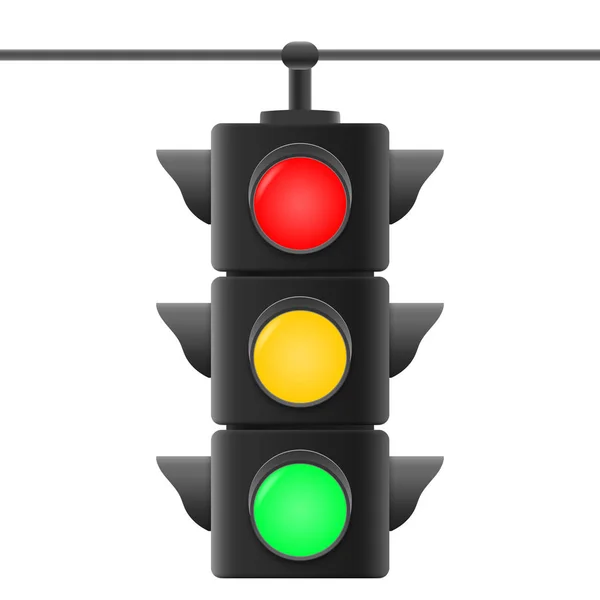 Reális közlekedési lámpák — Stock Vector