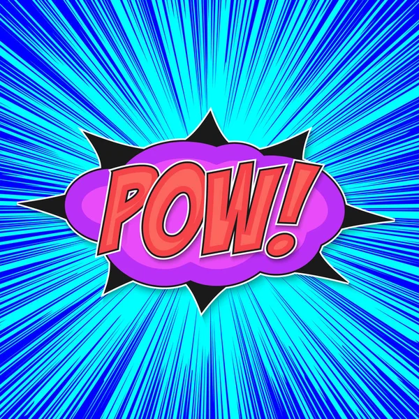 Pop art bombe pow — Image vectorielle