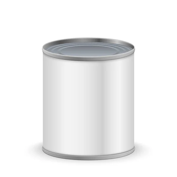 Metal tin can — Stock Vector