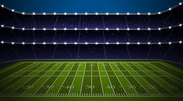 American football stadium — Stock Vector