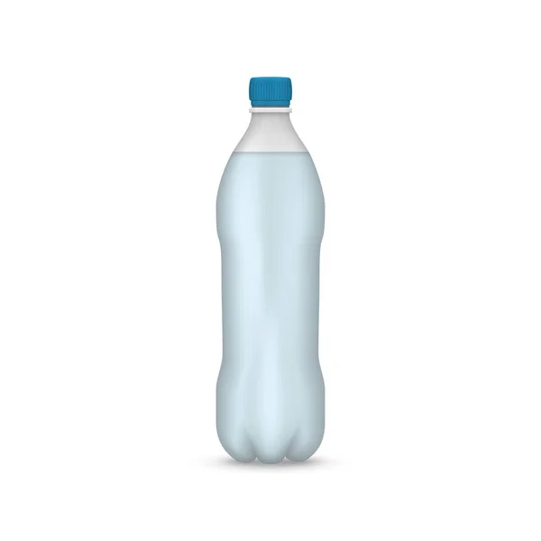 Gerçekçi plastik şişe — Stok Vektör