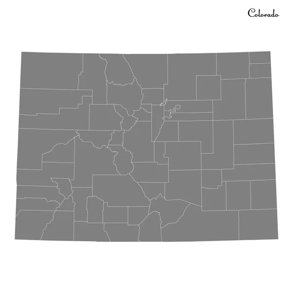 Mapa de alta calidad estado de Estados Unidos — Archivo Imágenes Vectoriales