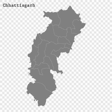 Hindistan devlet yüksek kaliteli harita