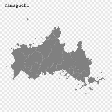 Japonya Yüksek Kaliteli harita il