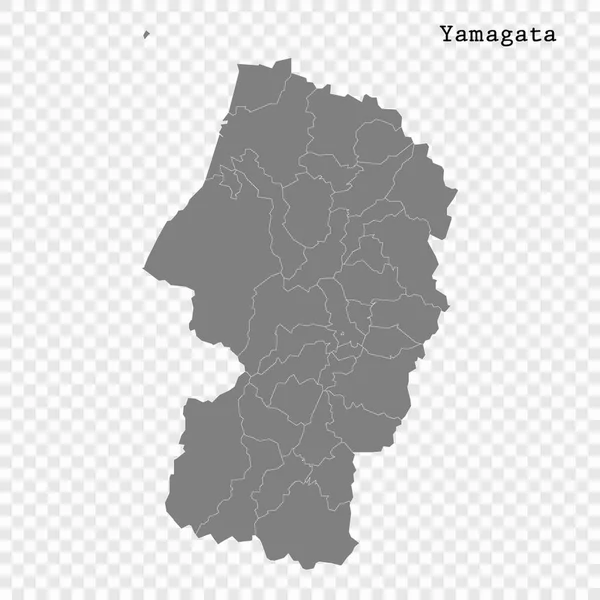 Prefectura de mapa de alta calidad de Japón — Vector de stock